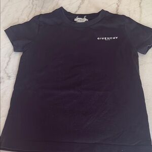 Givenchy Black Short Sleeve Tee Classic Crew Neck
